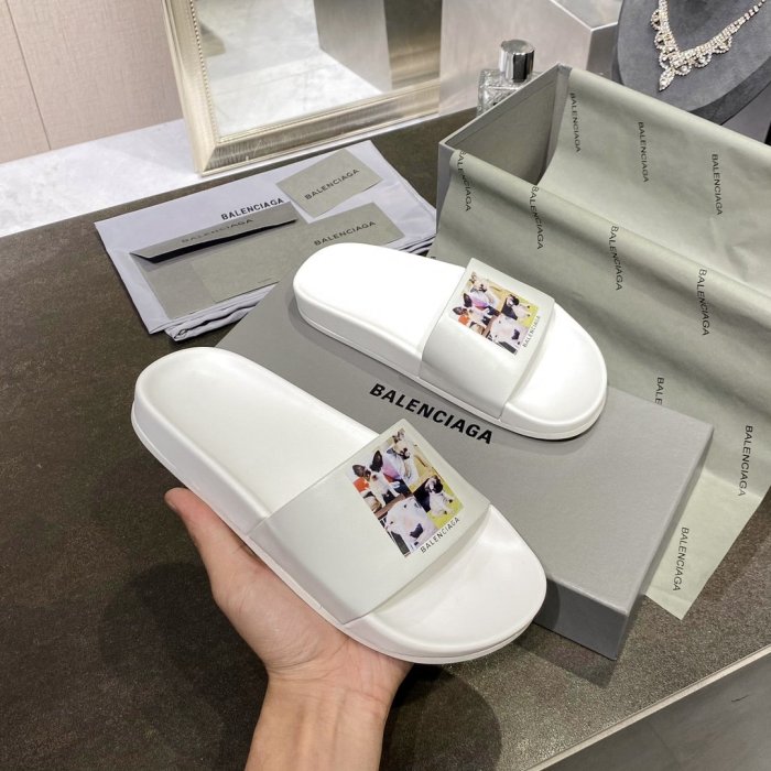 Balenciaga Men Womens Shoes POOL SLIDE SANDAL