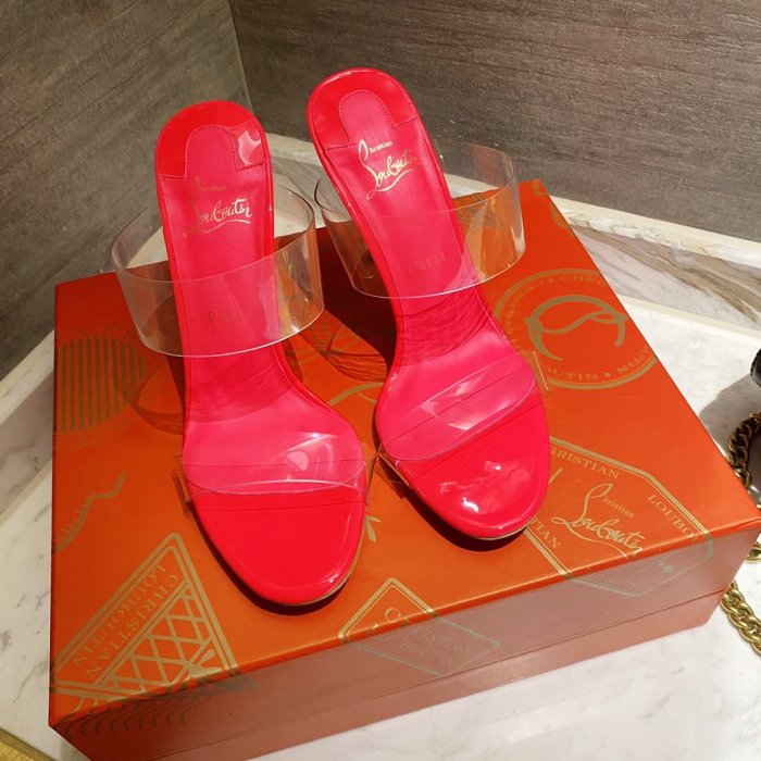 Christian Louboutin Womens Shoes High Heels Mule Sandals Just Nothing