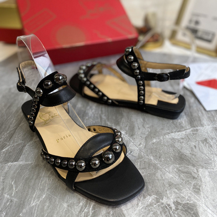 Christian Louboutin Womens Shoes Flat Slide Sandal