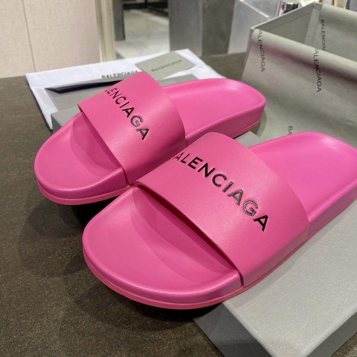 Balenciaga Men Womens Shoes POOL SLIDE SANDAL