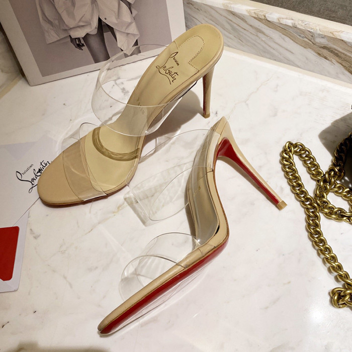 Christian Louboutin Womens Shoes High Heels Mule Sandals Just Nothing