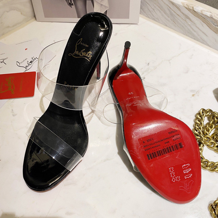 Christian Louboutin Womens Shoes High Heels Mule Sandals Just Nothing
