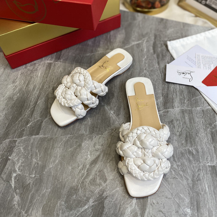 Christian Louboutin Womens Shoes Marmela Flat Mule Slide Sandal