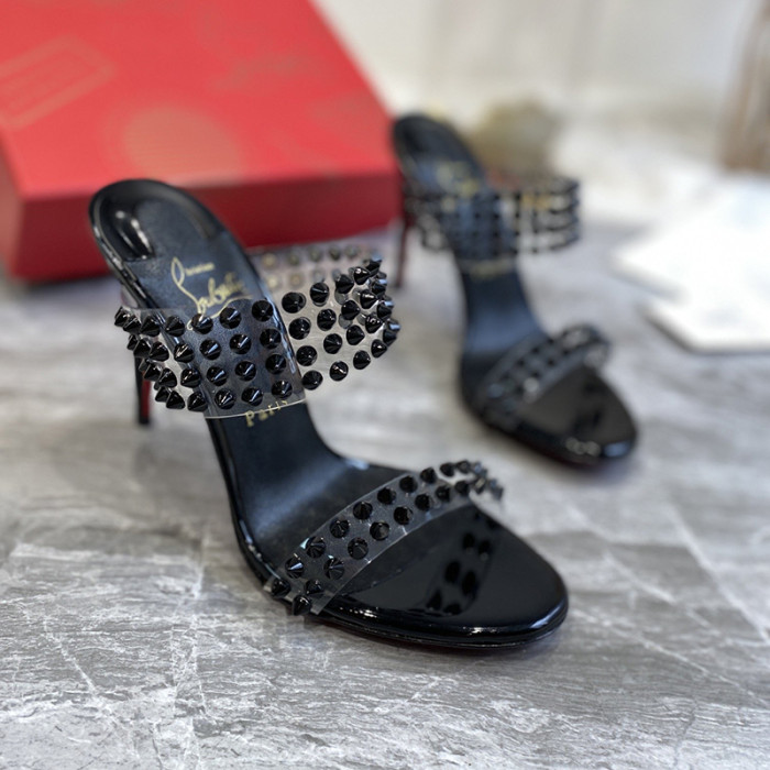 Christian Louboutin Womens Shoes High Heels Mule Slide Sandal