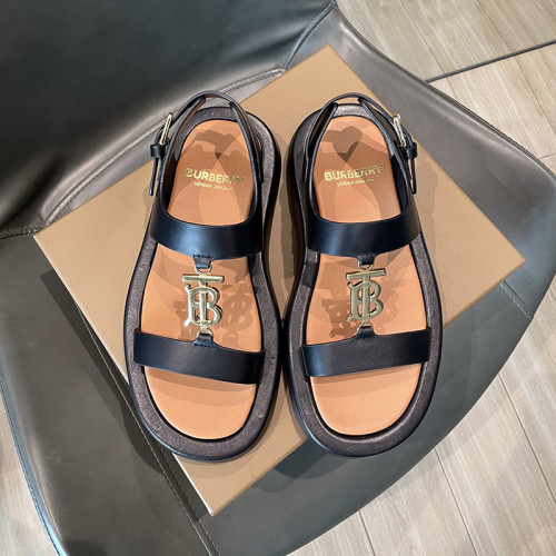 Burberry Womens Shoes Monogram Motif Leather Sandals 80392441