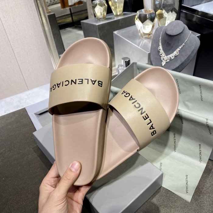 Balenciaga Men Womens Shoes POOL SLIDE SANDAL