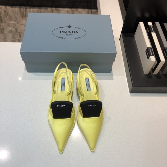 Prada Womens Shoes Two-tone Nylon Gabardine Pumps