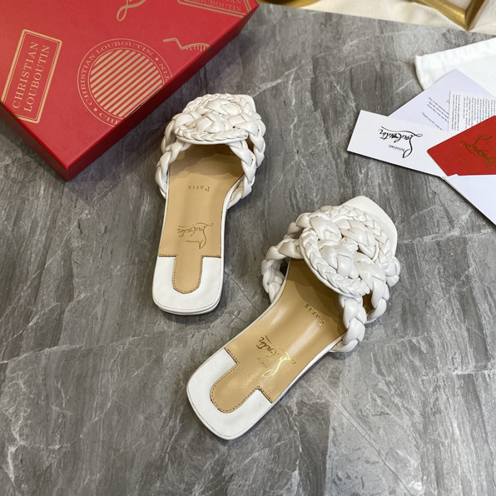 Christian Louboutin Womens Shoes Marmela Flat Mule Slide Sandal