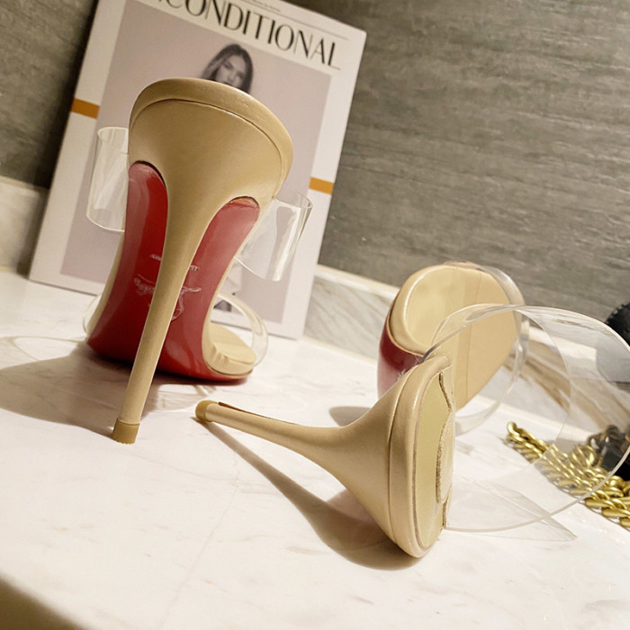 Christian Louboutin Womens Shoes High Heels Mule Sandals Just Nothing