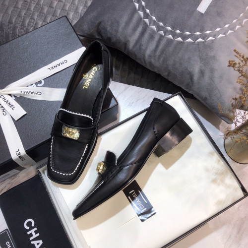 Chanel Womens Shoes Low Heels Loafers 2.5cm