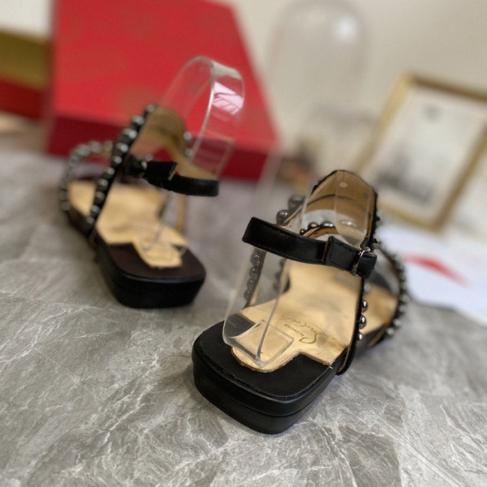 Christian Louboutin Womens Shoes Flat Slide Sandal