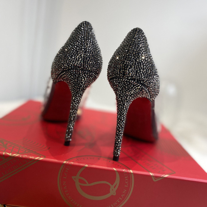 Christian Louboutin Womens Shoes Degrastrassita High Heels Shoes Pumps 10CM