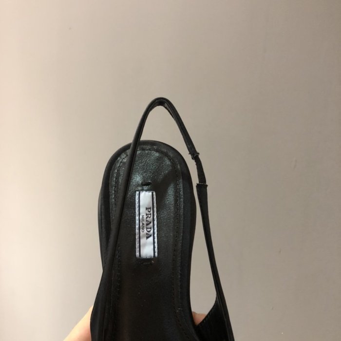 Prada Womens Shoes Nylon Gabardine Slingback Pumps 1I588M_W08_F0002_F_045
