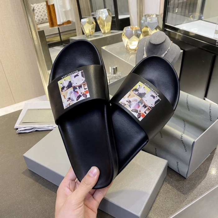 Balenciaga Men Womens Shoes POOL SLIDE SANDAL