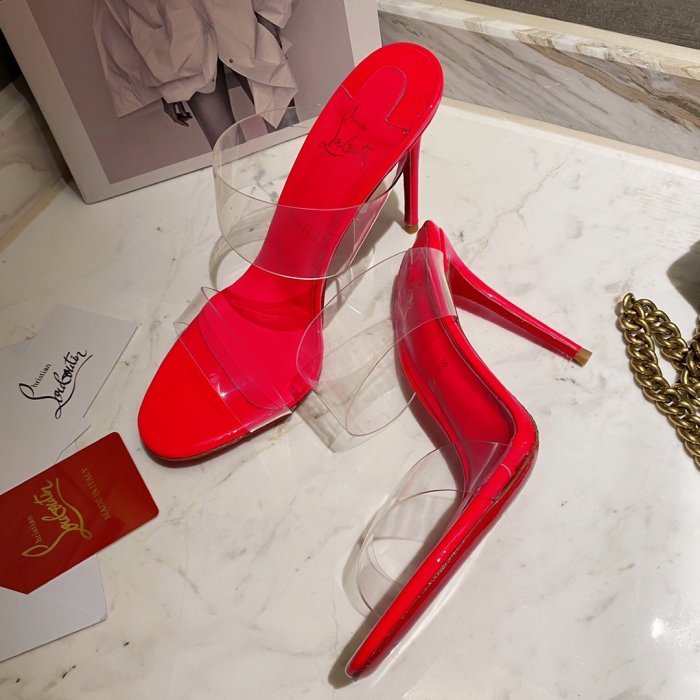 Christian Louboutin Womens Shoes High Heels Mule Sandals Just Nothing