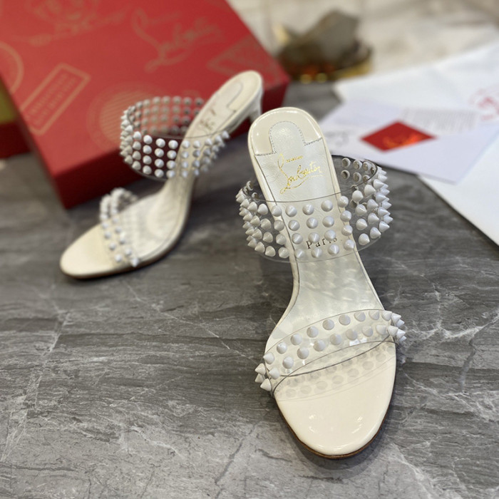 Christian Louboutin Womens Shoes High Heels Mule Slide Sandal