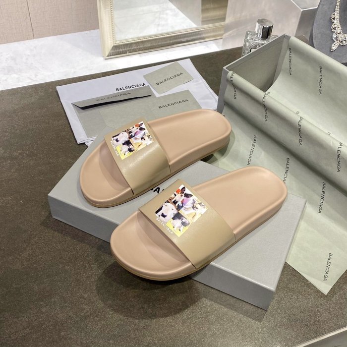 Balenciaga Men Womens Shoes POOL SLIDE SANDAL