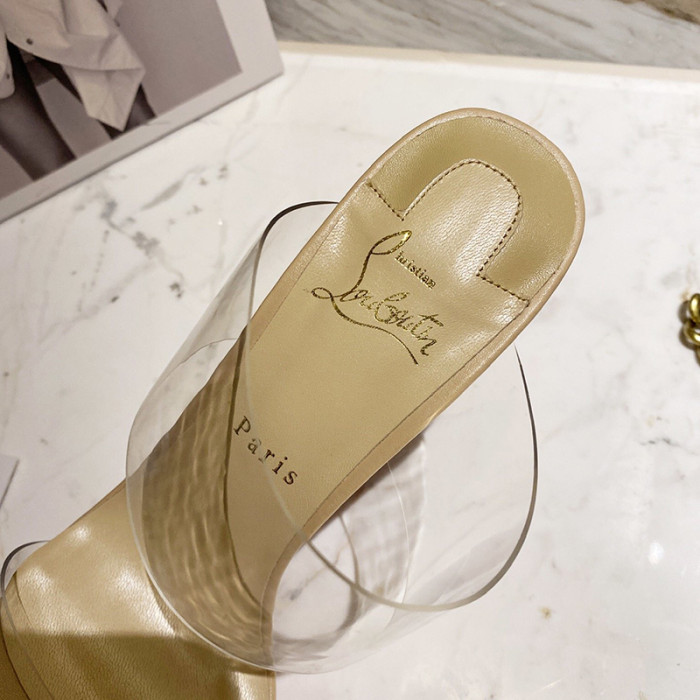 Christian Louboutin Womens Shoes High Heels Mule Sandals Just Nothing