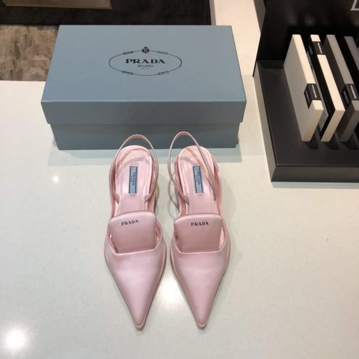 Prada Womens Shoes Two-tone Nylon Gabardine Pumps