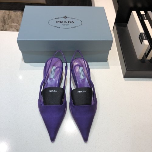 Prada Womens Shoes Two-tone Nylon Gabardine Pumps