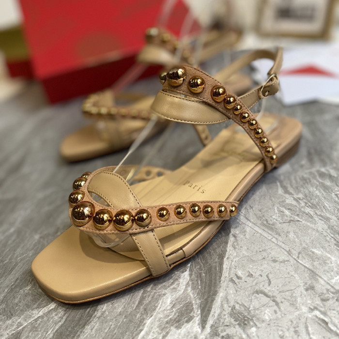 Christian Louboutin Womens Shoes Flat Slide Sandal