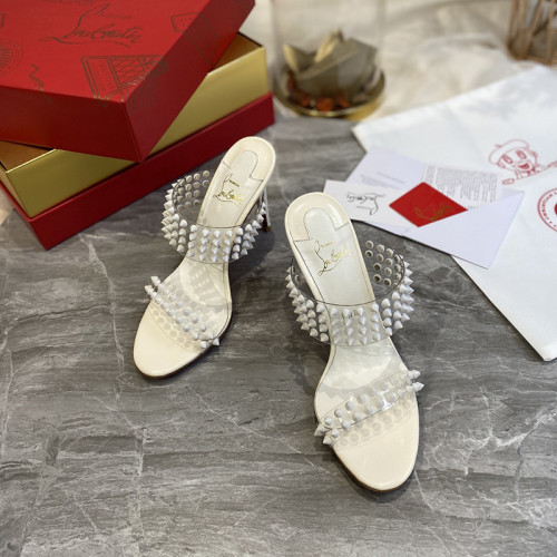 Christian Louboutin Womens Shoes High Heels Mule Slide Sandal