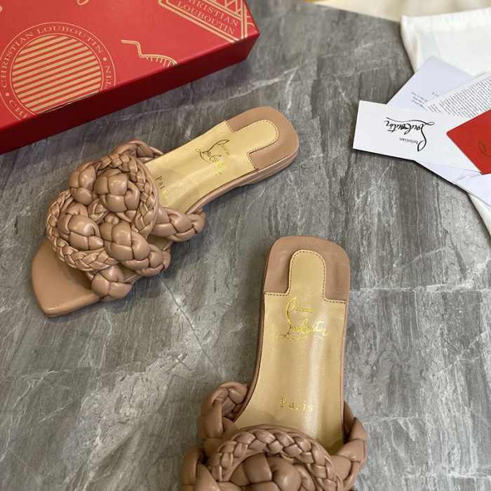 Christian Louboutin Womens Shoes Marmela Flat Mule Slide Sandal