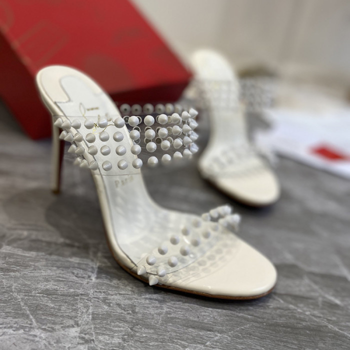 Christian Louboutin Womens Shoes High Heels Mule Slide Sandal