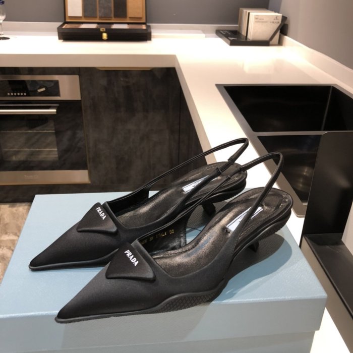Prada Womens Shoes Nylon Gabardine Slingback Pumps 1I588M_W08_F0002_F_045