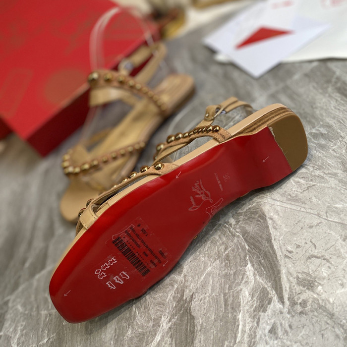 Christian Louboutin Womens Shoes Flat Slide Sandal