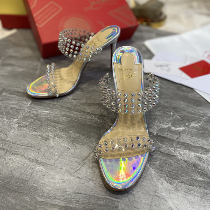 Christian Louboutin Womens Shoes High Heels Mule Slide Sandal