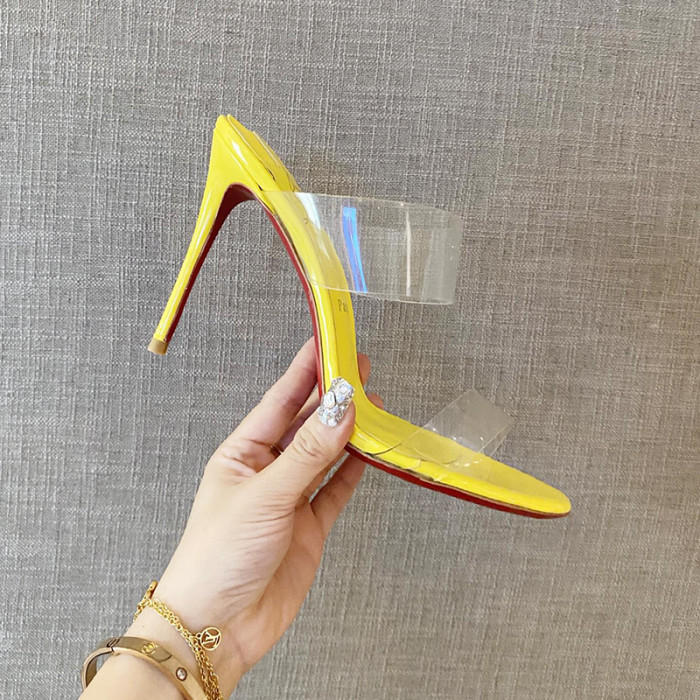 Christian Louboutin Womens Shoes High Heels Mule Sandals Just Nothing