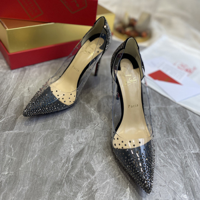 Christian Louboutin Womens Shoes Degrastrassita High Heels Shoes Pumps 10CM