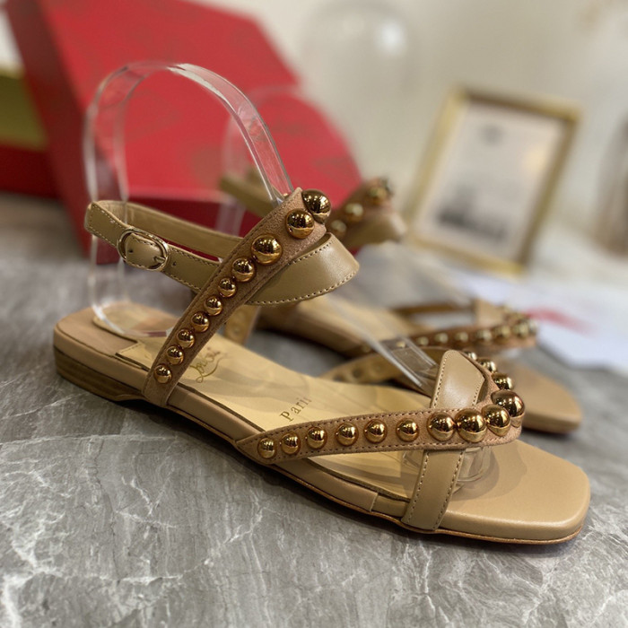 Christian Louboutin Womens Shoes Flat Slide Sandal