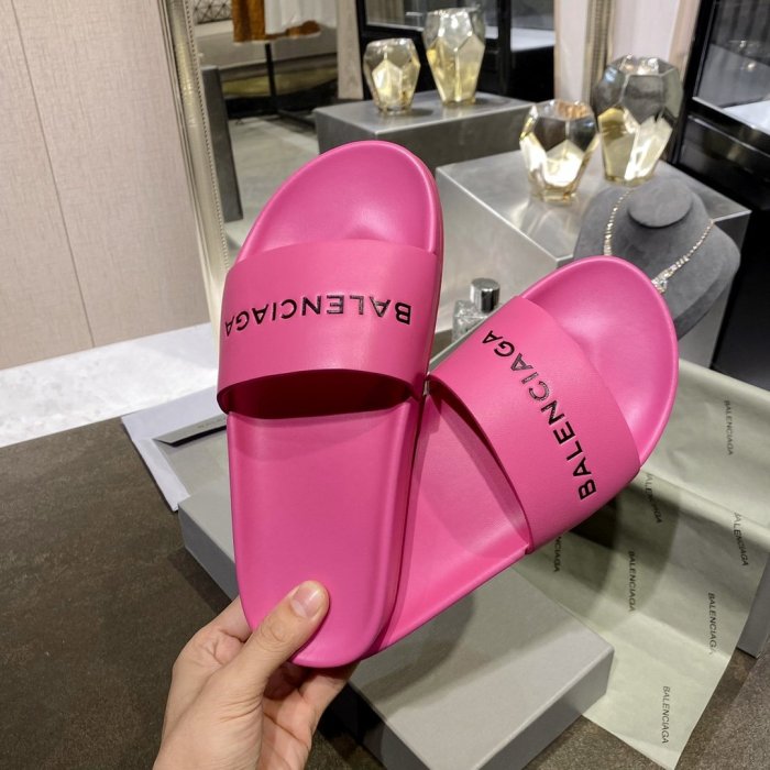 Balenciaga Men Womens Shoes POOL SLIDE SANDAL
