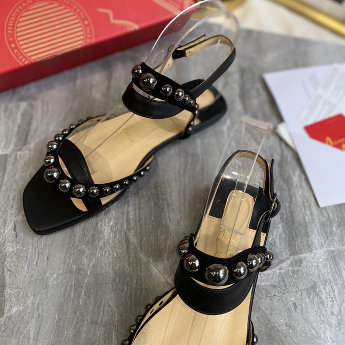 Christian Louboutin Womens Shoes Flat Slide Sandal