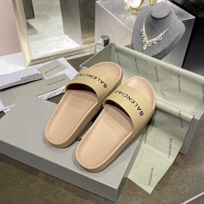 Balenciaga Men Womens Shoes POOL SLIDE SANDAL