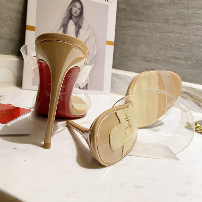 Christian Louboutin Womens Shoes High Heels Mule Sandals Just Nothing