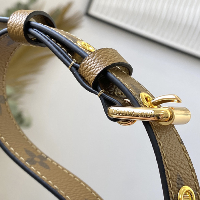 Louis Vuitton Womens Bags Crossbody Bag POCHETTE MÉTIS Monogram Reverse coated canvas Luxury Brand Messenger Shoulder Bags with Original Box M44876