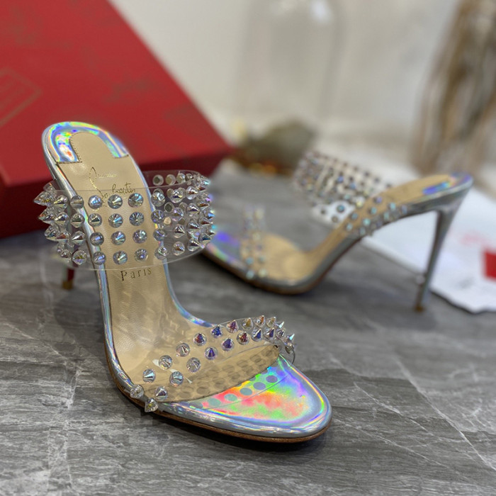 Christian Louboutin Womens Shoes High Heels Mule Slide Sandal