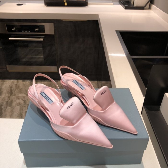 Prada Womens Shoes Two-tone Nylon Gabardine Pumps