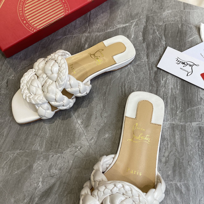Christian Louboutin Womens Shoes Marmela Flat Mule Slide Sandal