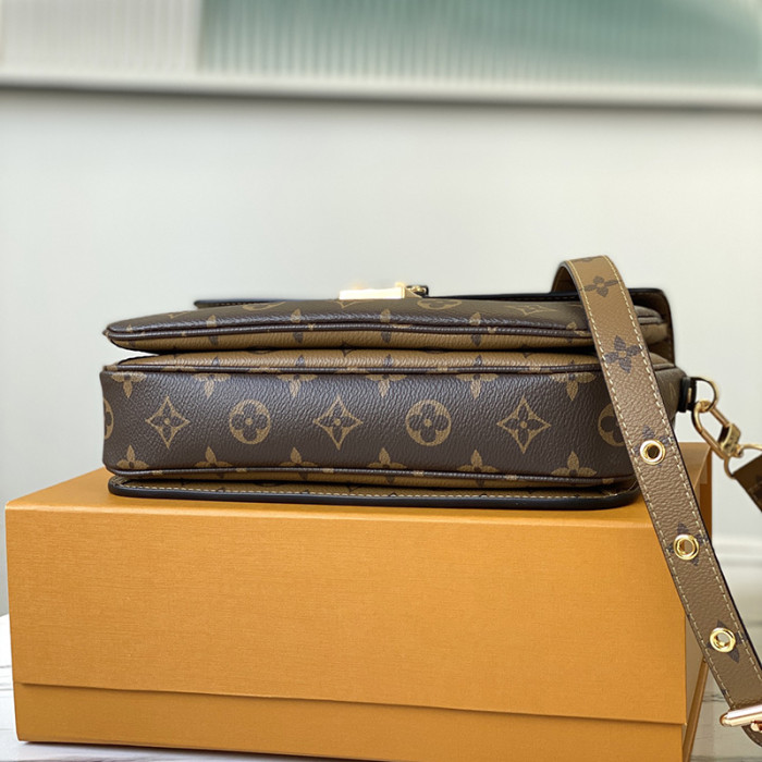 Louis Vuitton Womens Bags Crossbody Bag POCHETTE MÉTIS Monogram Reverse coated canvas Luxury Brand Messenger Shoulder Bags with Original Box M44876