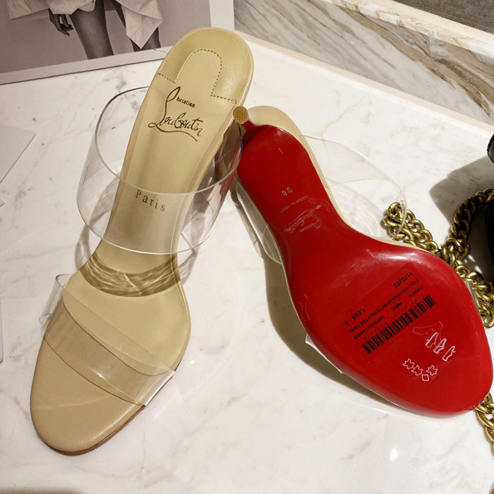 Christian Louboutin Womens Shoes High Heels Mule Sandals Just Nothing