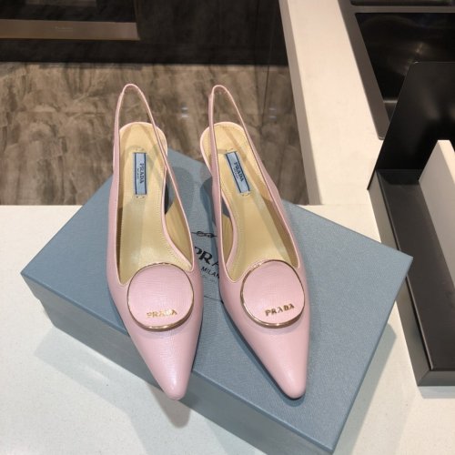 Prada Womens Shoes Leather Slingback Pumps 5.5CM