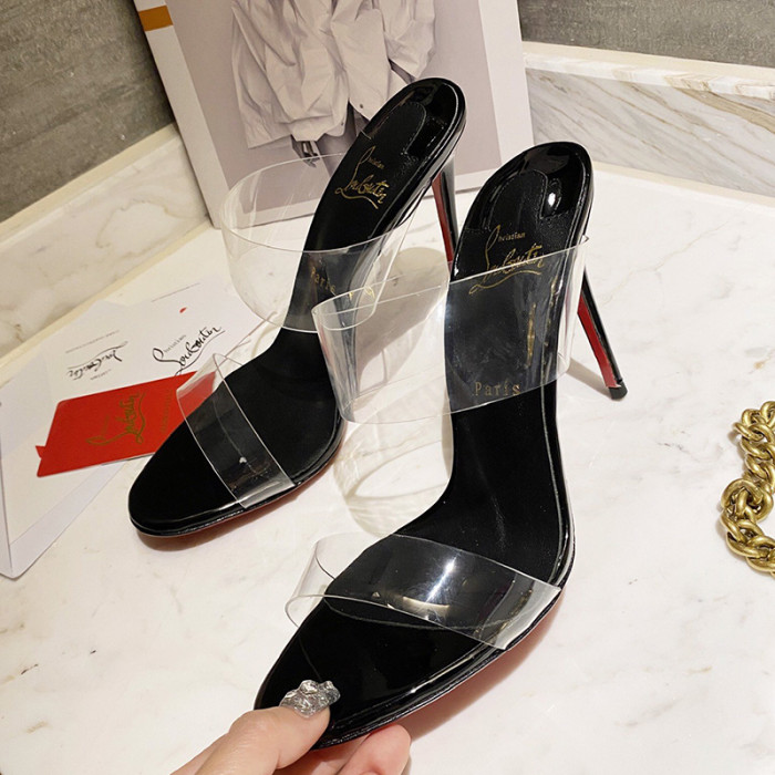 Christian Louboutin Womens Shoes High Heels Mule Sandals Just Nothing