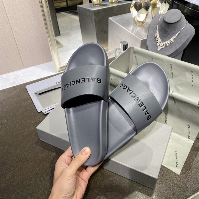 Balenciaga Men Womens Shoes POOL SLIDE SANDAL