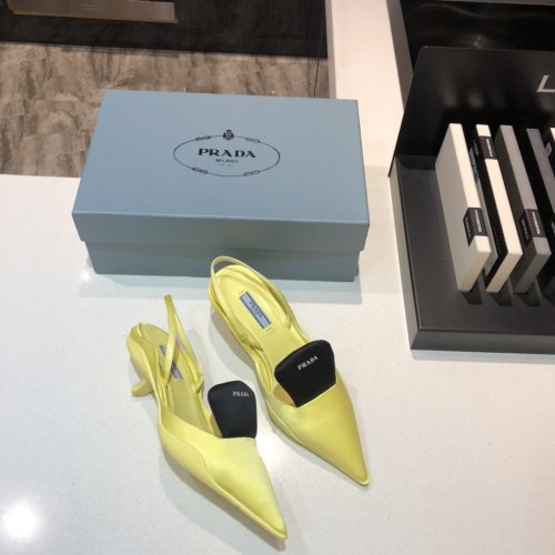 Prada Womens Shoes Two-tone Nylon Gabardine Pumps