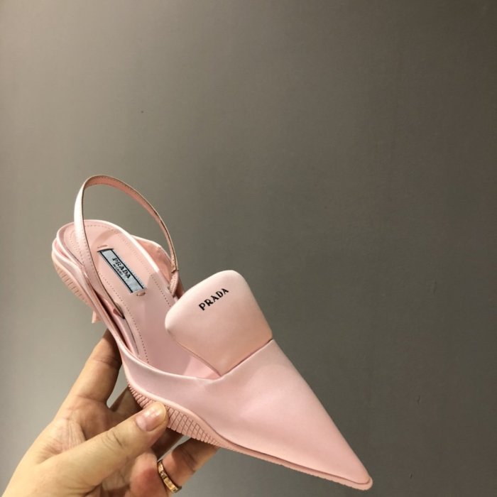 Prada Womens Shoes Two-tone Nylon Gabardine Pumps