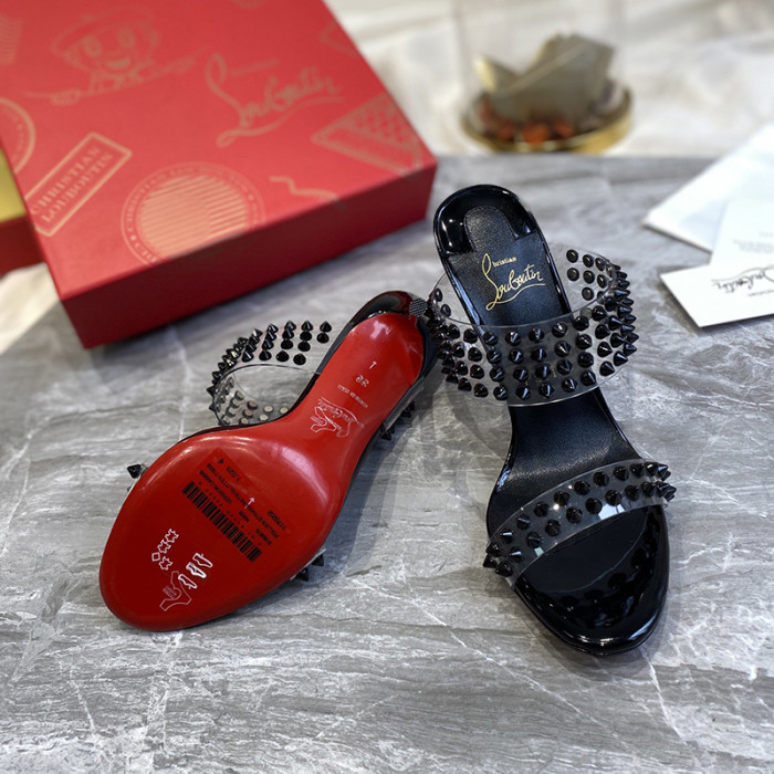 Christian Louboutin Womens Shoes High Heels Mule Slide Sandal